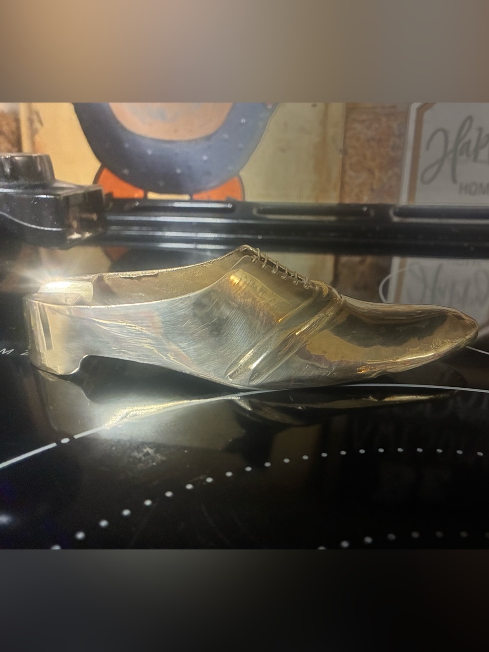 Brass ASHTRAY Shoe